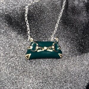 Gucci Green and Gold Pendant Necklace